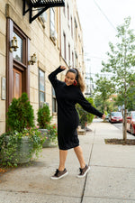 Load image into Gallery viewer, The Snuggle Dress (Black)
