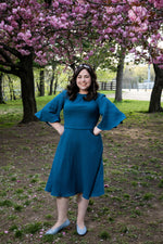 Load image into Gallery viewer, The Flutter Dress (Teal)
