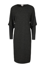 Load image into Gallery viewer, Lightweight Sweater Dress with Puffed Sleeve
