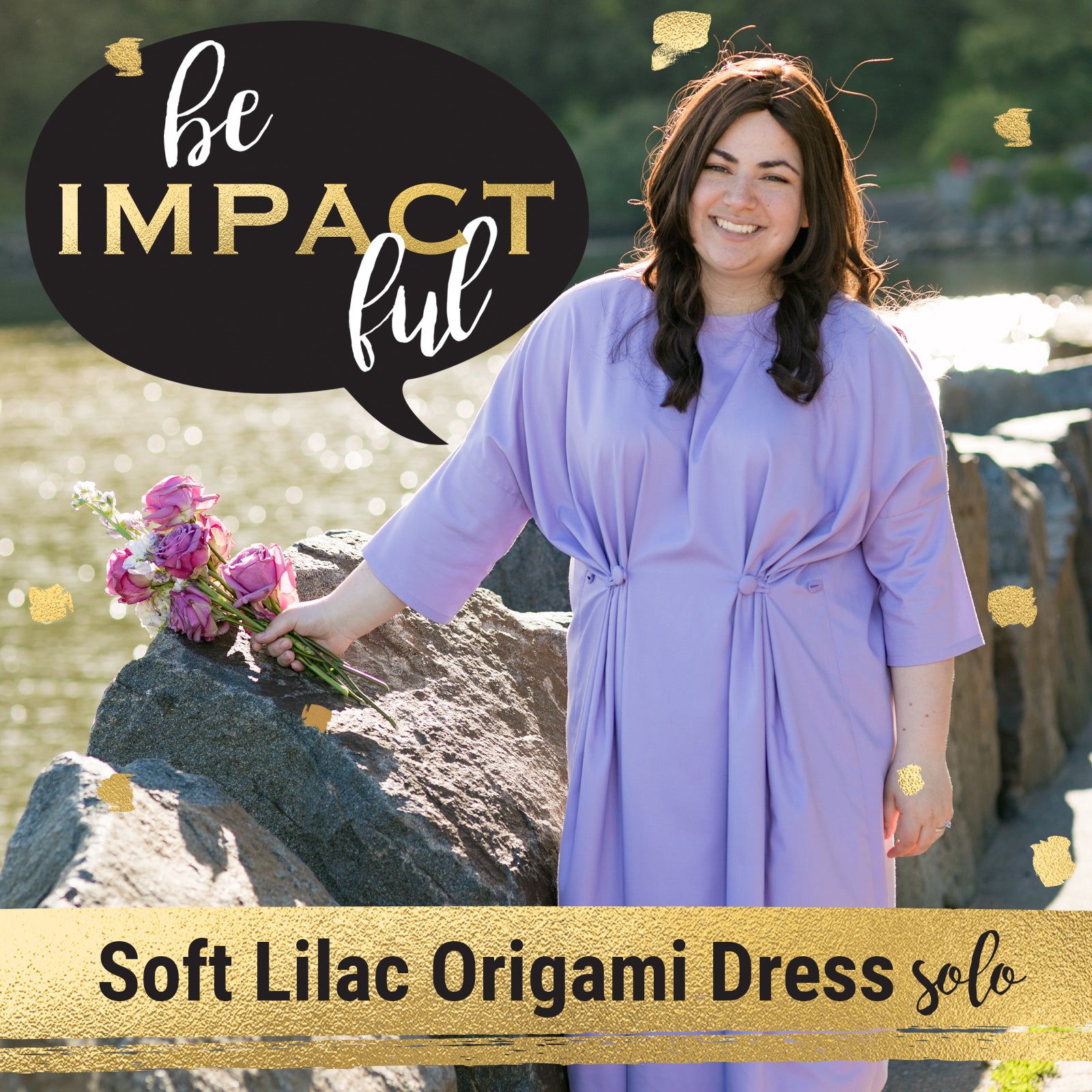 Soft Lilac Origami Dress- Special Solo Episode!