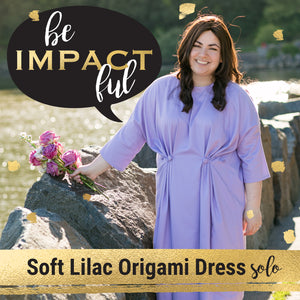 Soft Lilac Origami Dress- Special Solo Episode!