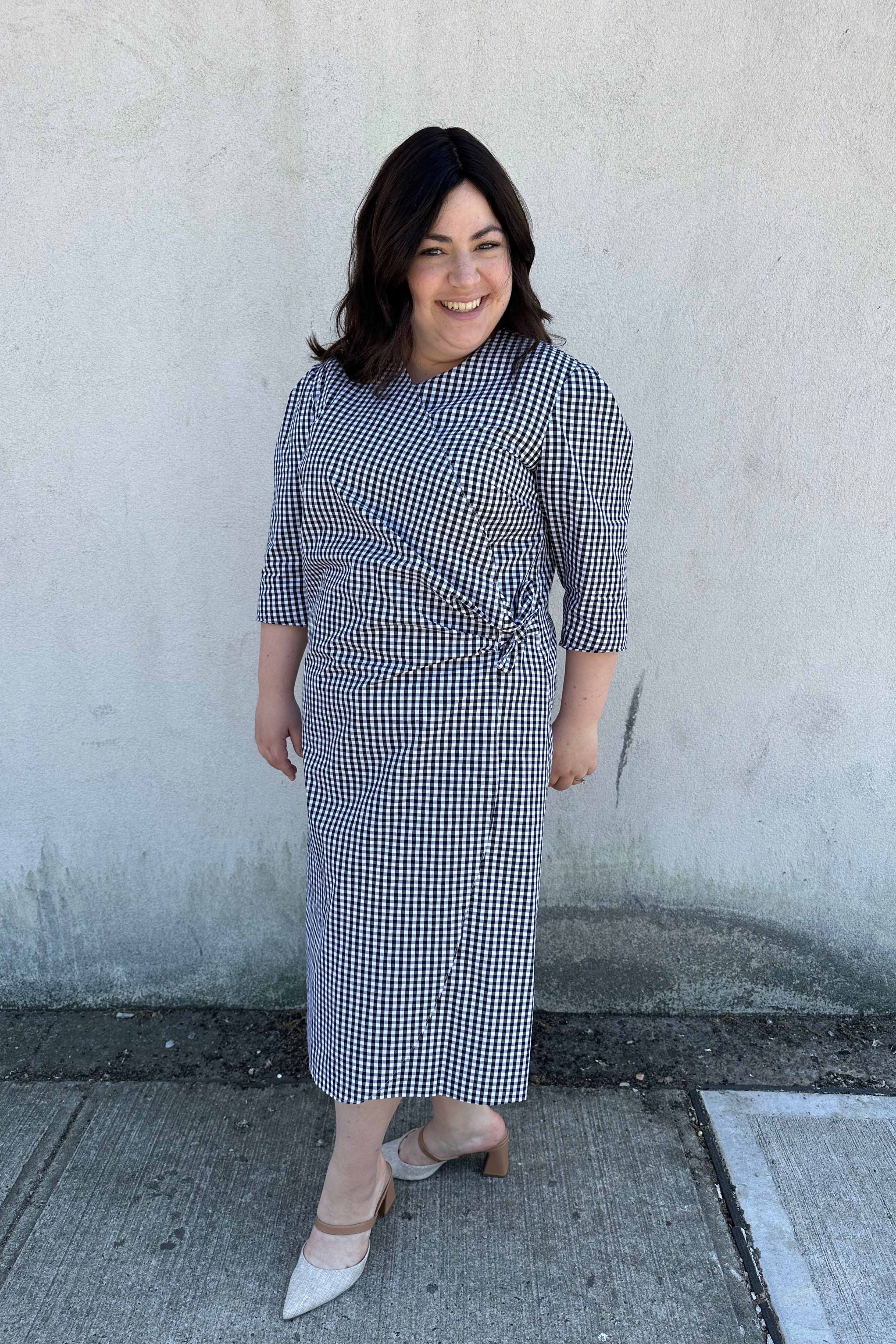 The "Wrap" Dress (Cotton Gingham)