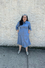 Load image into Gallery viewer, The All American Dress (Light Denim)
