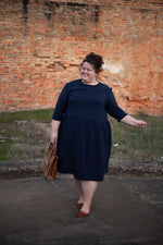 Load image into Gallery viewer, Gathered Dress with Slight Hi-Lo Hem and Pockets
