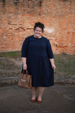 Load image into Gallery viewer, Gathered Dress with Slight Hi-Lo Hem and Pockets
