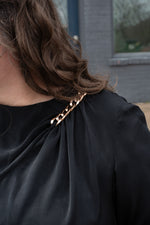Load image into Gallery viewer, Draped Dress with Chain Detail
