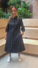 Load and play video in Gallery viewer, The All American Dress (Dark Denim)
