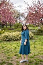 Load image into Gallery viewer, The Flutter Dress (Teal)
