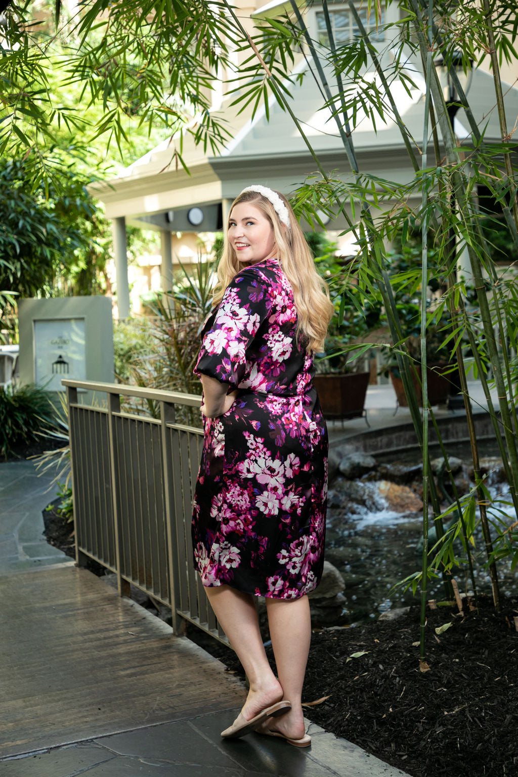 The Blossom Dress (Purple Floral Print)