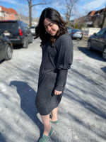 Load image into Gallery viewer, The Snuggle Dress (Lightweight Charcoal)
